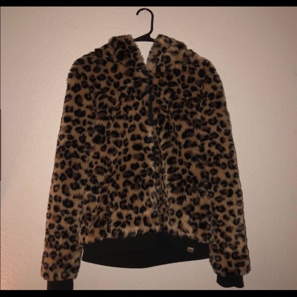 Victoria’s Secret PINK leopard cheetah hoodie M